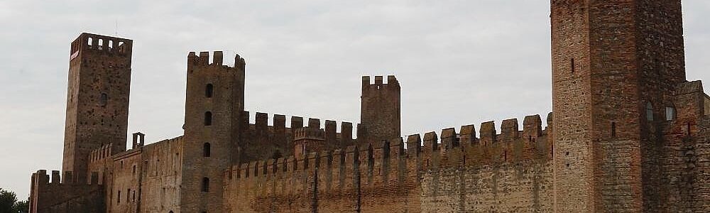 Montagnana medieval castle, the Middle Ages in the Veneto region, south of Padua