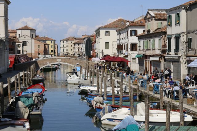 Chioggia town center. Cruise port for passengers from Venice Marco polo airport or city center. Chauffeur service, private transfer with professional driver